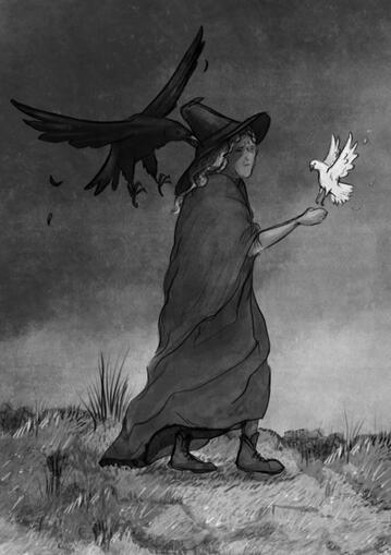 Welsh Witch (For the cover of Doves and Ravens by Benjamin Stimpson,THP 2025)